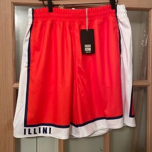 Men’s 19Nine Illini Game Shorts. Orange. XL. Brand new. Never worn.